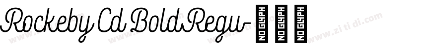 Rockeby Cd Bold Regu字体转换